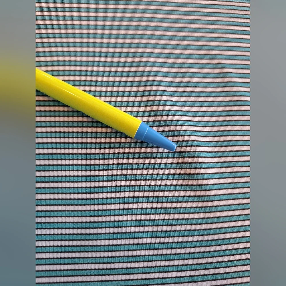 Foot Joy men's blue and white striped golf shirt - size Large